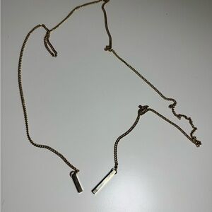 Gold Tone 70’s-80’s Button Hole‎ Necklace